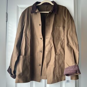 XL Men’s Tobacco American Trench Original Equipment Canvas Chore Coat